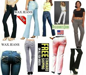 CLASH / Wax Jeans Junior WOMENS Denim Stretch Bootcut & Skinny JEANS Pants