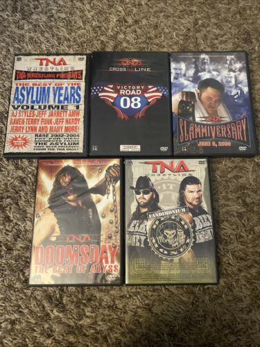 TNA  Impact Wrestling DVD Lot Of 5 (Best Of, Victory Road. Slammiversary)