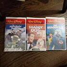 Walt Disney's FILM CLASSICS 3 VHS Tapes Lot: The Shaggy Dog, The Shaggy D.A. +