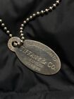 Tiffany&Co. Return To Tiffany Oval Tag Necklace Pendant Silver 925 very good F/S