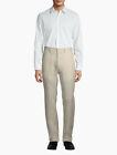 Calvin Klein Men's Classic Slim Fit Solid Linen 4-Pocket Pants, Tan 30Wx32L]