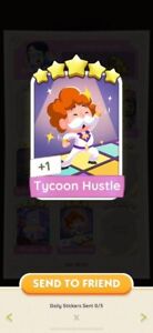 Monopoly Go 5 Star Tycoon Hustle Sticker For Sale / Fast Delivery