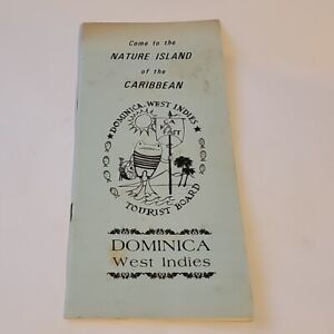 Vintage Dominica West Indies Brochure 1974 1970s Caribbean Travel Ephemera