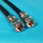 2-Pack New 1 Ft. RG6 3GHz Coax Cable Coaxial TV SAT RF Digital Compression End