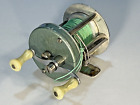 Abu Record 1300 Casting Reel Light Green Hammered Ca. 1950s-1960s Made In Sweden