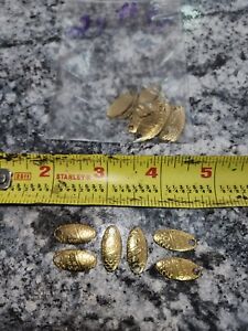 SPECIAL 25 ORIGINAL SWISS SWING # 0 FISH SCALE BRASS SPINNER BLADES MADE IN USA