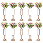 10PCS Metal Trumpet Flower Vase Stand Holder Wedding Party Tabletop Centerpieces