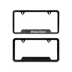 1PCS MAZDA Aluminum Carbon Fiber Look License Plate Frame (For: More than one vehicle)