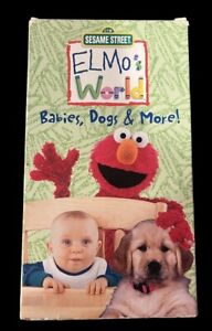 Sesame Street Elmo’s World Babies, Dogs And More VHS 2000 Vintage PBS Kids Show