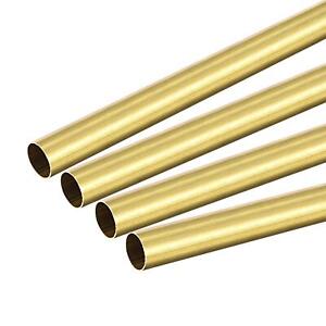 Brass Round Tube 7.5mm OD 0.2mm Wall Thickness 300mm Length Pipe Tubing 4 Pcs