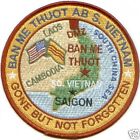 USAF BASE PATCH, BAN ME THOUT AIR BASE SOUTH VIETNAM *