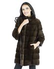Mink Fur 44-46 mahogany coat sagafurs vison норка pelliccia visone Nerzpelzes fo
