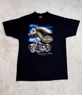 VTG Harley Davidson 3D Emblem Single Stitch 1992 Runnin’Free T-shirt XL USA Mens
