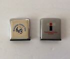 2 Vintage Zippo Advertising Tape Measures Brooklyn Union Gas & Thermatool Corp