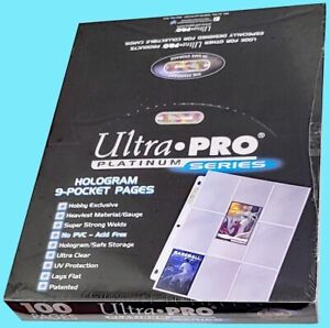 Ultra Pro: 9-Pocket Platinum Binder Pages - 100 count 81320