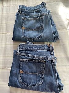 Lot Of 2~Men's Ariat Denim M2 Relaxed Boot Cut Jeans Size 34x30