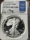 2023 W PROOF SILVER EAGLE NGC PF70 ULTRA CAMEO EDMUND MOY HAND SIGNED BLUE LABEL
