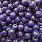 Vintage Lucite / Blueberry Speckled / Rondelle / 15mm / 150 Beads / 1lb / #269