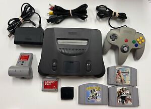 New ListingNintendo 64 Game Console Tested.Gray Bundle Pack Tremor Expansion Pack And Games