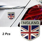 2pcs Universal UK British Flag Logo Car Sticker England Emblem Metal Badge Decal