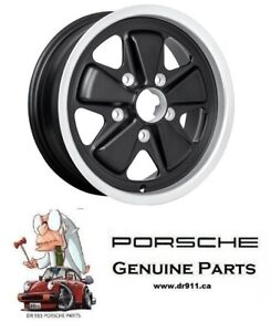 DR 911 Porsche Fuchs Wheel 15 x 6 - NEW  ET36 Matte Black Finish ON SALE!!!