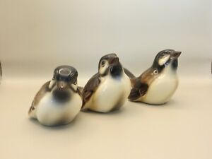 Wien Keramos Porcelain Songbird Figurine Trio
