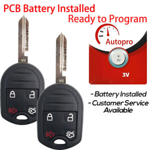2 For 2010 2011 2012 2013 2014 Ford Mustang Keyless Entry Remote Car Key Fob