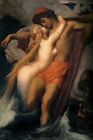 The Fisherman And The Siren Mermaid Painting By Leighton Art Repro FREE S/H