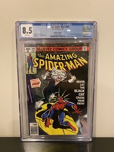 Amazing Spider-Man #194 CGC 8.5 White Pages! 1st App of Black Cat 1979