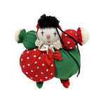 New ListingVintage Handmade Plush Christmas Clown Ornament Stuffed 5