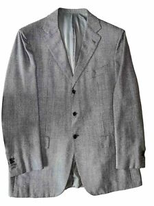 Kiton Men's  Jacket  70/20/10 Cashmere Linen Silk   Size 52L / 42L