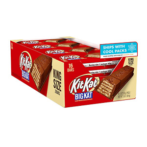 KIT KAT BIG KAT Milk Chocolate, Bulk, Individually Wrapped King Size Wafer Candy