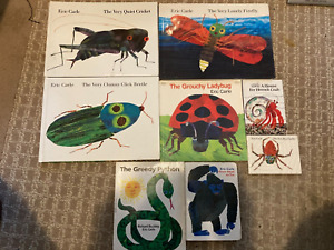 Lot of 8 assorted Books by Eric Carle for Children Toddler