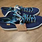 Keds Rifle Paper Co Womens Size 7.5 Blue Floral Shoes Sneakers Walking wf59685
