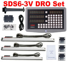 Lathe Mill Dro Digital Readout Metal SDS6-3V+Linear Encoder 5U TTL  Scales