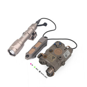 Airsoft LA5C PEQ 15 UHP IR Green Laser Point Sight M600C Scoutlight Dual Switch