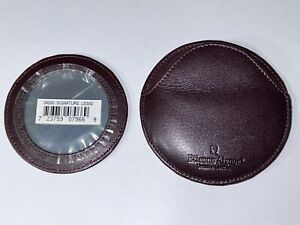 ETIENNE AIGNER Leather Pocket Compact Mirror With Leather Case ETIENNE AIGNER