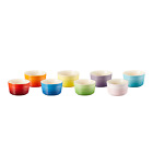 New ListingLe Creuset Stackable Ramekins Set of 8 Rainbow Stoneware 8 Oz/230ml Bakeware