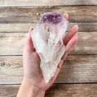 Huge Amethyst Geode Raw Crystal: 13 oz (368 g) Polished Face, Approx 5.75