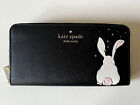 Kate Spade Staci Bunbun Bunny Noveltyl Wallet Lunar Year of Rabbit Black NWT