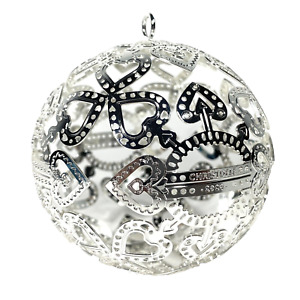 CHRISTOFLE Silver Plated Christmas Noel 2021 Ornament Ball (MSRP $140)