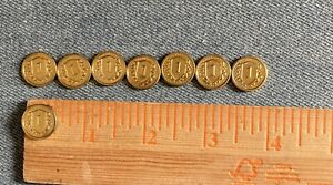 Dominion Prosperity Board Game Lot 8 Gold - 1 Coin Token Parts Only  Replacement