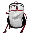 The North Face Rainier Backpack Hiking Camping White Red Black Laptop Travel