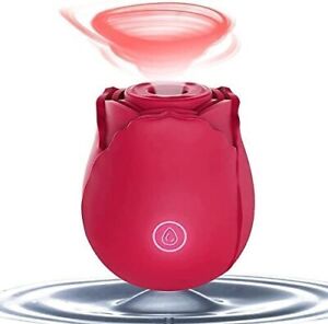 Rose Shape Sucking Vibrator Clitoral G-spot Suction Sex Toy 7 Speed Waterproof