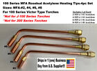 4pc Set - MFA-1  Acetylene Multi-Flame Heating Nozzles 100 Series Victor Type