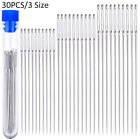 30PCS Large Eye Needles Hand Sewing Tool with Storage Tube for Act Crafts 3 Size