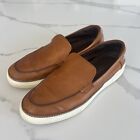 Allen Edmonds Burke Venetian Tan Leather Slip-on Sneaker Shoes Sz 11.5 D 3939