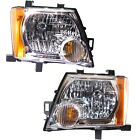 Headlight Set For 2005-2015 Nissan Xterra Left and Right With Bulb 2Pc