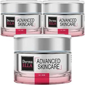 Derma Glow Advanced Skincare Anti Aging Skin Cream Wrinkle Removal Serum 3 Pack
