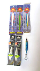 Lot of 3 Point Wilson DART - USA - and 3 Duel Aile Metal Saltwater Jigs - Japan